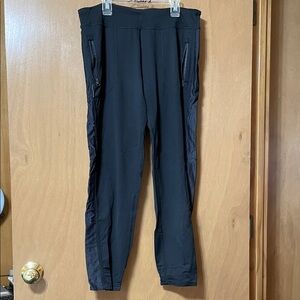 lululemon athletica Black Track Joggers with Side Zippers